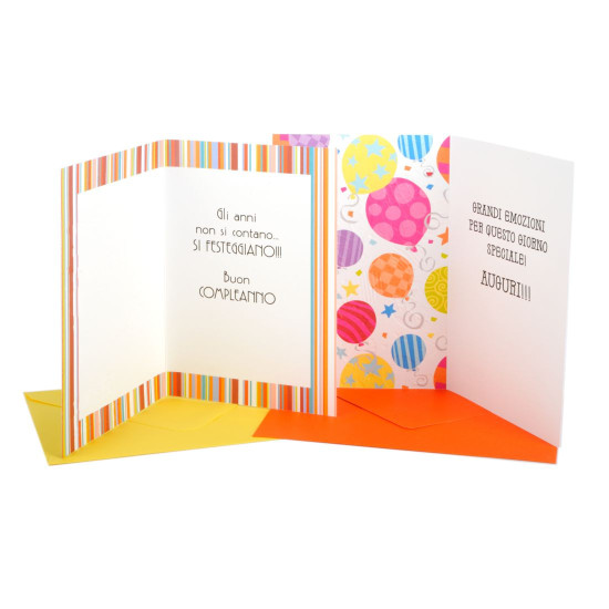 Biglietti auguri COMPLEANNO super party 12pz