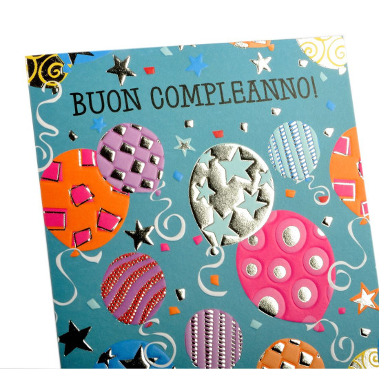 Biglietti auguri COMPLEANNO super party 12pz