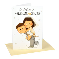 Biglietti auguri MATRIMONIO dolce legno 12pz Biglietti auguri MATRIMONIO dolce legno 12pz