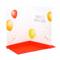 Biglietti compleanno 3 anni 6pz Biglietti compleanno 3 anni 6pz