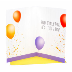 Biglietti compleanno 5 anni 6pz Biglietti compleanno 5 anni 6pz