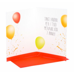 Biglietti compleanno 7 anni 6pz Biglietti compleanno 7 anni 6pz
