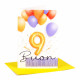 Biglietti compleanno 9 anni 6pz