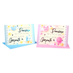 Biglietti auguri NASCITA portasoldi 12pz