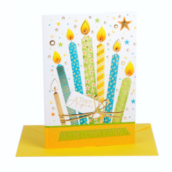 Biglietti auguri COMPLEANNO candeline 12pz