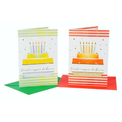 Mini Biglietto Compleanno 8,5 x 13,5 - 12pz