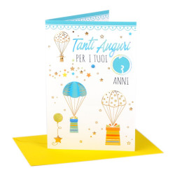 Biglietti auguri COMPLEANNO bimbi rotella da 1 a 10 anni 12pz Biglietti auguri COMPLEANNO bimbi rotella da 1 a 10 anni 12pz