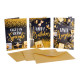 Biglietti auguri COMPLEANNO black e gold 12pz