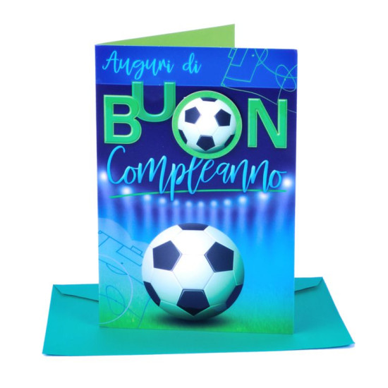 Biglietti COMPLEANNO maschile 3D 12pz