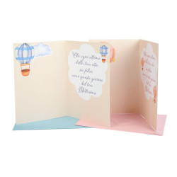 Biglietti BATTESIMO bimbo e bimba 12pz