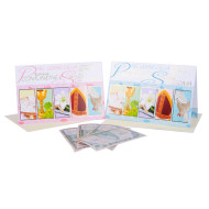 Biglietti auguri COMUNIONE e CRESIMA portasoldi 12pz