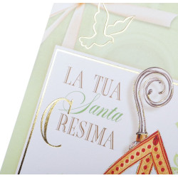 Biglietti auguri CRESIMA foto oro 12pz Biglietti auguri CRESIMA foto oro 12pz