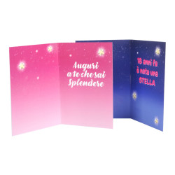 Biglietti auguri COMPLEANNO 18 anni femminile 12pz