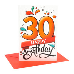 Biglietti auguri 30 anni compleanno 6pz