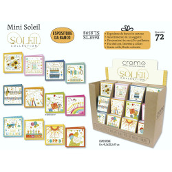Mini biglietti auguri SOLEIL 8x8cm 72pz Mini biglietti auguri SOLEIL 8x8cm 72pz