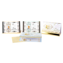 Biglietti COMUNIONE portasoldi oro 3D 12pz