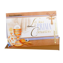 Biglietti COMUNIONE portasoldi oro 12pz Biglietti COMUNIONE portasoldi oro 12pz