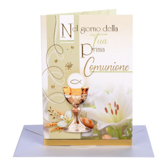 Biglietti auguri COMUNIONE classic 12pz