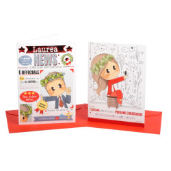 Biglietti LAUREA Bubine Dolcelegno 12pz