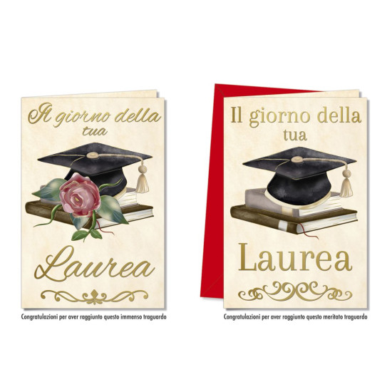 Biglietti LAUREA portasoldi 12pz
