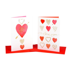 Biglietti LOVE oro 12pz