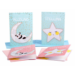 Biglietti auguri NASCITA 12pz