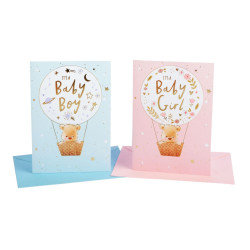 Biglietti augurali NASCITA 12pz 