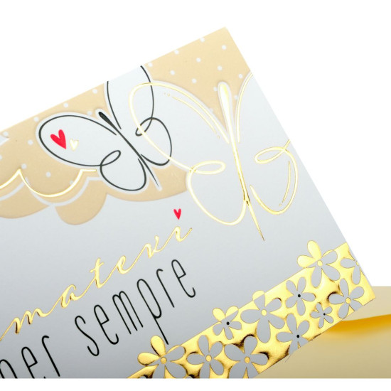 Biglietti augurali MATRIMONIO portasoldi oro 12pz Biglietti augurali MATRIMONIO portasoldi oro 12pz