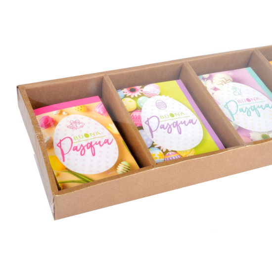 Biglietti augurali PASQUA colorata mini 9x14cm 64pz