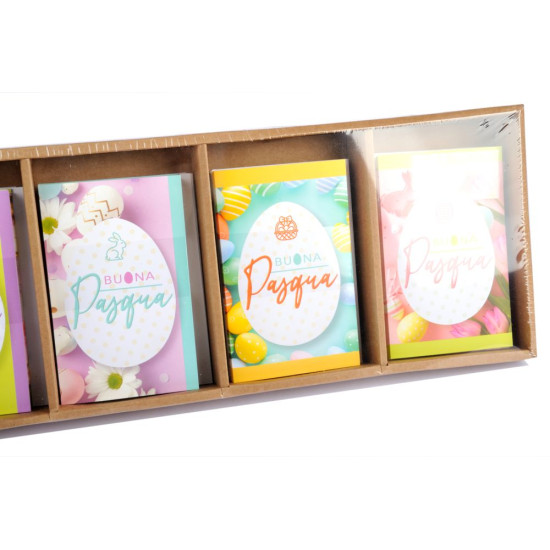 Biglietti augurali PASQUA colorata mini 9x14cm 64pz