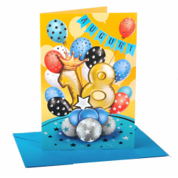 Biglietti 18 ANNI argento e oro 12pz Biglietti 18 ANNI argento e oro 12pz