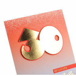 Biglietti auguri COMPLEANNO 30 anni applicazione oro 6pz Biglietti auguri COMPLEANNO 30 anni applicazione oro 6pz