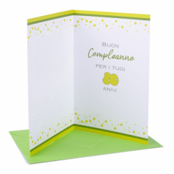 Biglietti auguri COMPLEANNO 80 anni applicazione oro 6pz Biglietti auguri COMPLEANNO 80 anni applicazione oro 6pz