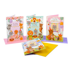 Biglietti augurali compleanno BIMBI 12pz