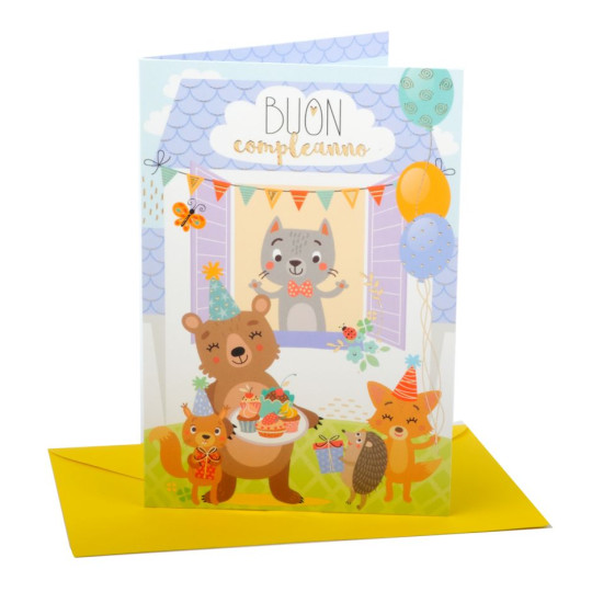 Biglietti augurali compleanno BIMBI 12pz