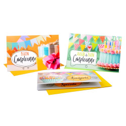 Biglietti COMPLEANNO portasoldi party 12pz