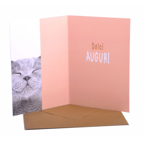 Biglietti auguri COMPLEANNO dolci cuccioli 12pz