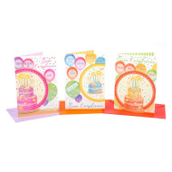 Biglietti auguri COMPLEANNO super party 12pz