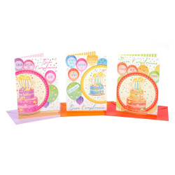 Biglietti auguri COMPLEANNO super party 12pz