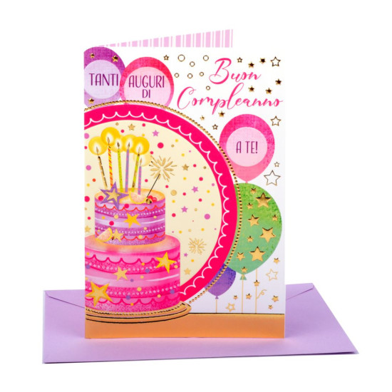 Biglietti auguri COMPLEANNO super party 12pz