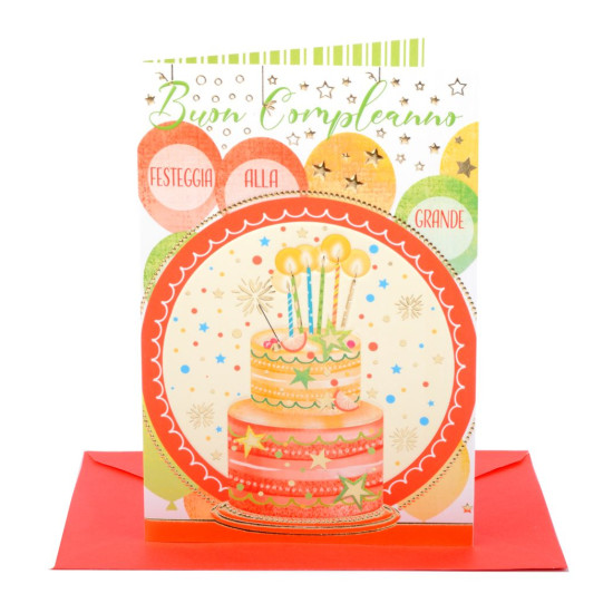 Biglietti auguri COMPLEANNO super party 12pz