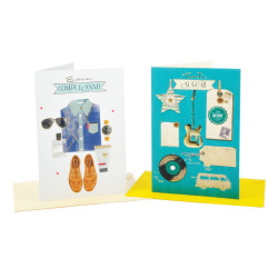 Biglietti auguri COMPLEANNO uomo 12pz