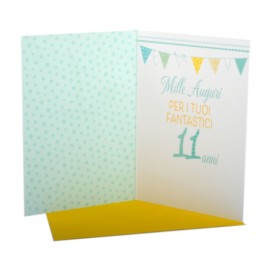 Biglietto 11 anni Serie Boutique 6pz Biglietto 11 anni Serie Boutique 6pz