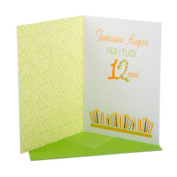 Biglietto 12 anni Serie Boutique 6pz