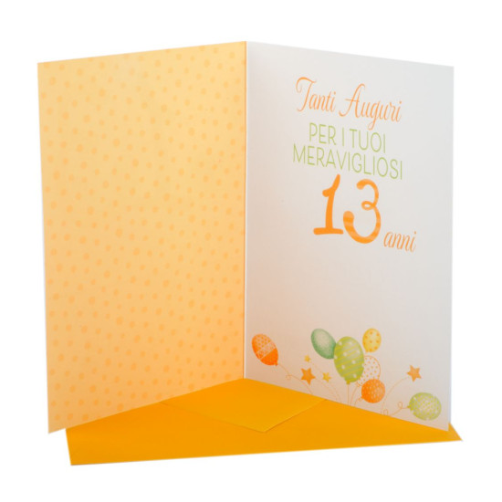 Biglietto 13 anni Serie Boutique 6pz Biglietto 13 anni Serie Boutique 6pz