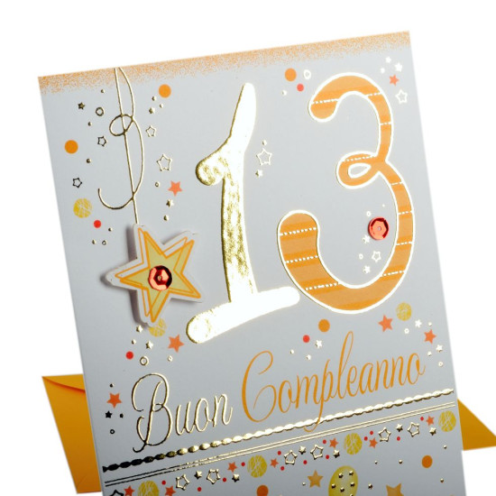 Biglietto 13 anni Serie Boutique 6pz Biglietto 13 anni Serie Boutique 6pz