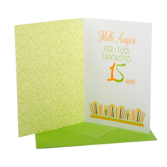 Biglietto 15 anni Serie Boutique 6pz Biglietto 15 anni Serie Boutique 6pz