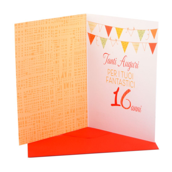 Biglietto 16 anni Serie Boutique 6pz Biglietto 16 anni Serie Boutique 6pz