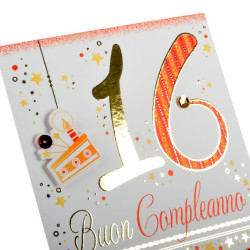 Biglietto 16 anni Serie Boutique 6pz