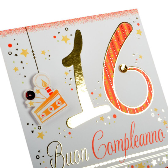 Biglietto 16 anni Serie Boutique 6pz Biglietto 16 anni Serie Boutique 6pz